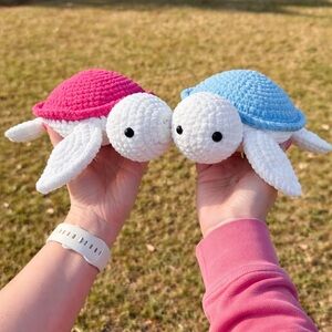 Handmade Crochet Sea Turtle Plush (MADE TO ORDER!)